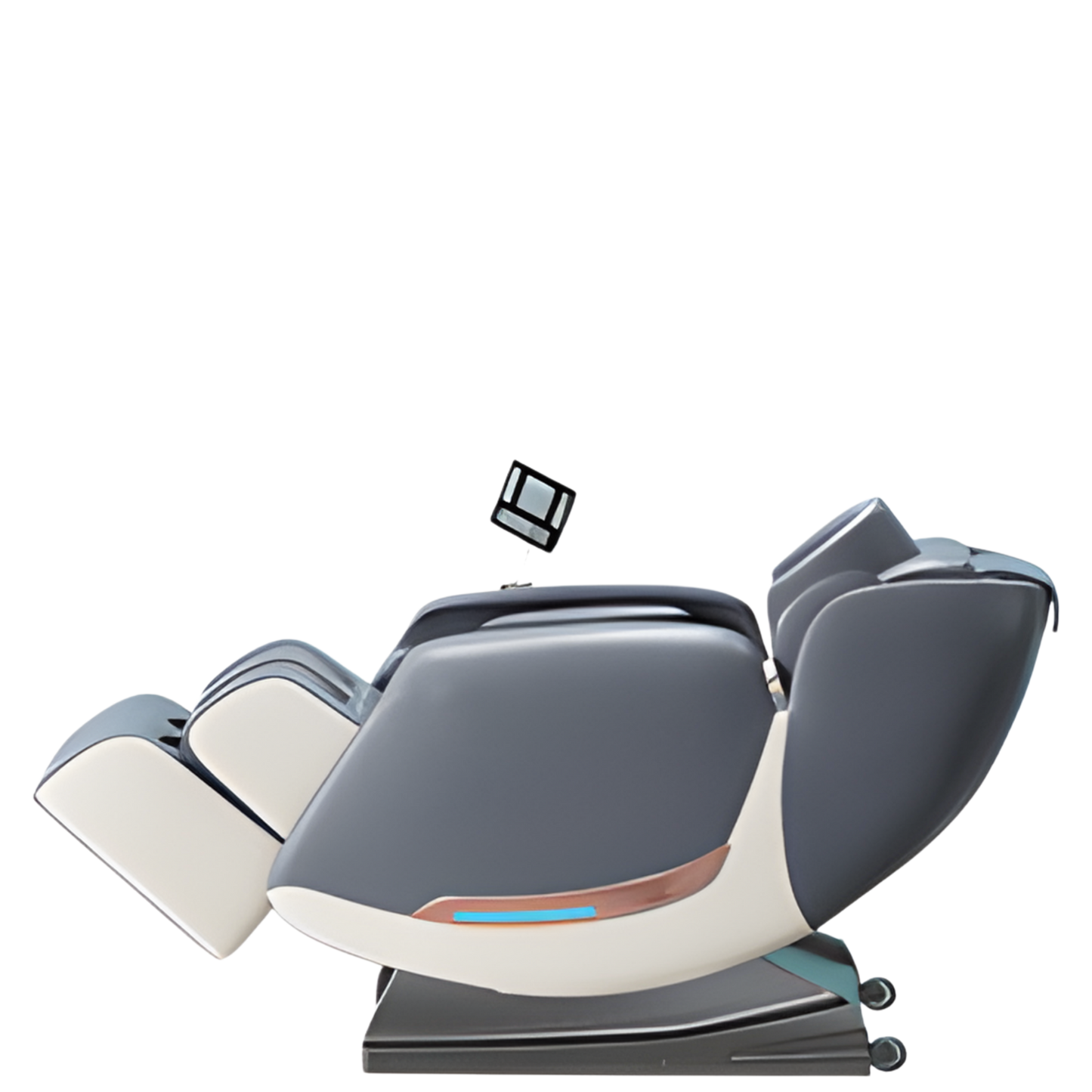 Rustpunt massagestoel grijs met full body shiatsu, warmte en Zero Gravity massage