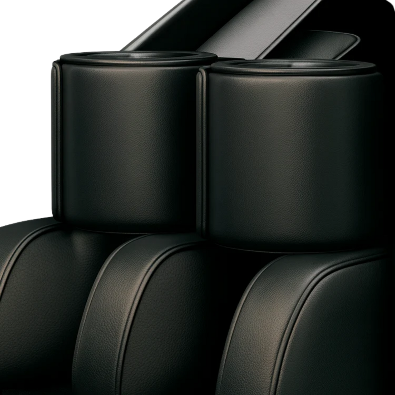 Detail van massagestoel met beenmassage via luchtkussens rond kuiten en onderbenen.