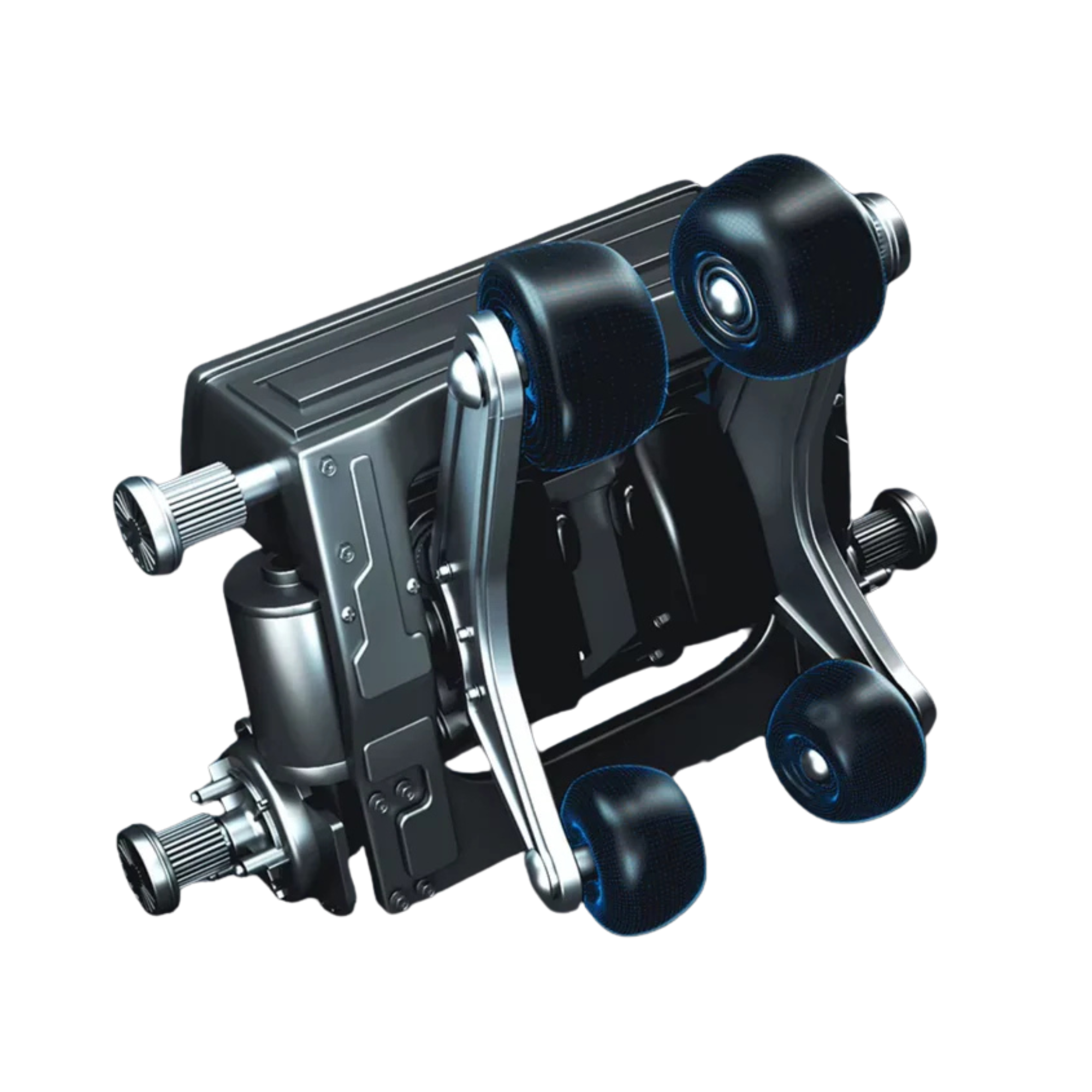 Geavanceerd massagemechanisme met vier roterende massagekoppen voor diepe en nauwkeurige rugmassage.