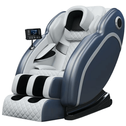 Luxe massagestoel met beenmassage, armsteunen en touchscreen bediening voor volledige lichaamsmassage